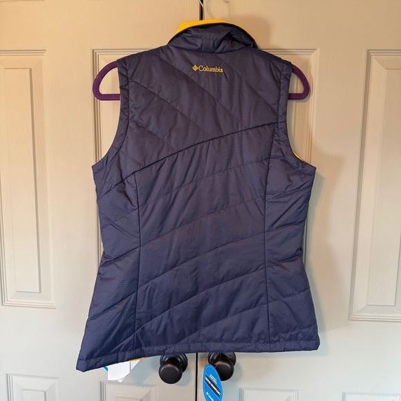 NWT Columbia WVU Reversible Vest - Picture 2 of 4